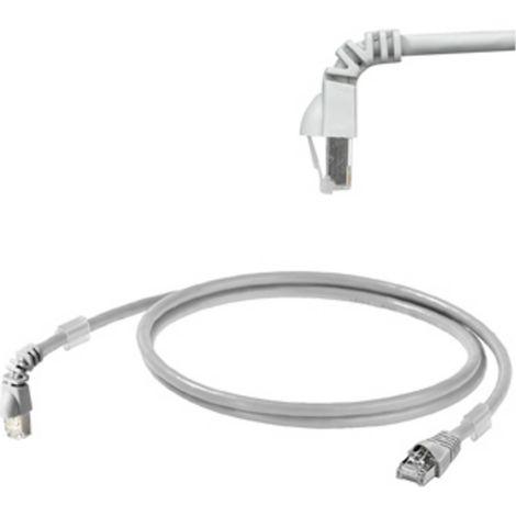 Weidmüller 1233160005 RJ45 Patchkabel CAT 6a S/FTP 0.50 m Grau UL-zertifiziert 1 St.