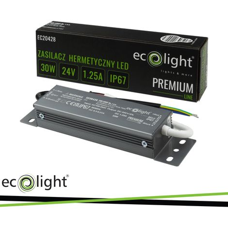 ALIMENTATORE PREMIUM 24V 30W IP67 3ANNI DI GARANZIA