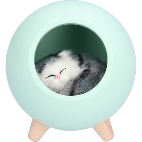 USB-Atmosphärenlampe für Kinderzimmer, Mädchen, Nachttischlampe mit Cartoon-LED, warmweißes Licht, grün (1/5)