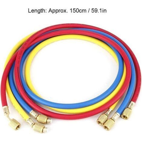 Tuyau de Réfrigérant de Climatisation, 1/4in SAE, 600psi, Durable, Antidéflagrant, pour R22, R134a, R12 et Plus (1/3)