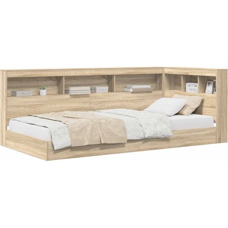 Maison Exclusive - Bücherregal-Bett Sonoma-Eiche 75 x 190 cm Holz