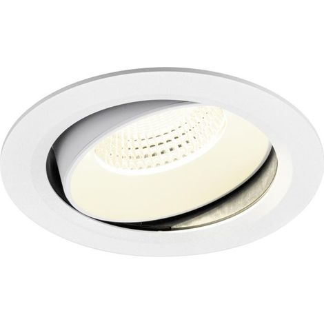 Encastré downlight NUMINOS® MOVE XL intérieur 4000 K 55° IP20 rond blanc - SLV - 1010024