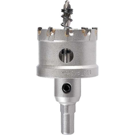Foret cloche à dents en carbure de tungstène de 45 mm pour acier inoxydable, tôle et métal (45 mm) (1/5)