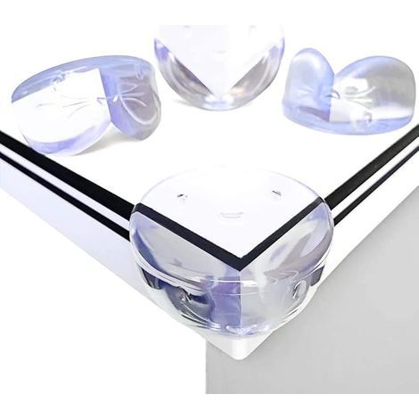 [Lot de 12] Protections d'Angles,Canwn Transparent Bébé de Sécurité Anti-Chocs Protecteur de Coins avec Rebords Arrondis pour Tables et Tout Meubles Pointus,Souple Protections de Coins avec Rés (1/5)