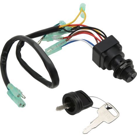 Interrupteur D'allumage Hors-bord Boîtier De Télécommande 10 Broches Push To Starter Interrupteur À Clé 703-82510-42-00 Accessoire Remplacement Moteurs Hors-bord 4 Temps Performance Fiable Compatibili (1/5)