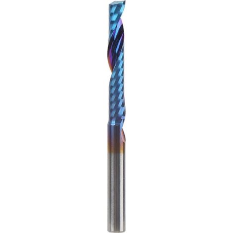 Spiralfräser, einschneidig, Wolframstahl, blau plattiert, CNC-Werkzeuge, 4x25x50
