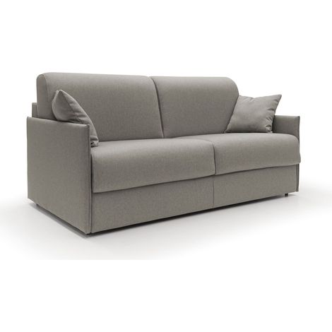 Evans Schlafsofa aus wasserfestem Stoff T13 169 cm (mat. 140x197)  taupe