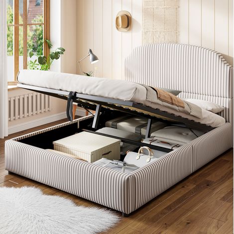 letto letto matrimoniale contenitore 140x200 imbottito OKMYHOME