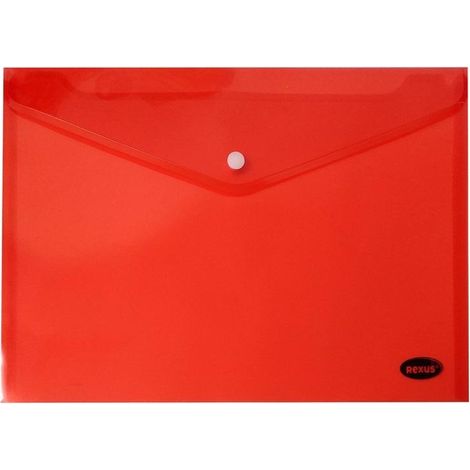 A5 PVC roter Schnappverschluss-Umschlagordner