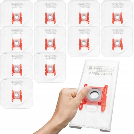 Bosch Sacs Aspirateur Type G All Bbz41fgall - 12 Pièces - En Microfibre - Filtrants - Compatible Série 2 4 6 (1/5)