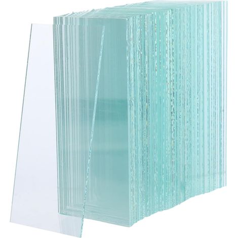 100pcs Lentilles de Protection en Verre Transparent pour Casque de Soudage, Légères et Résistantes, Protection Oculaire pour Soudage et Découpage (1/5)