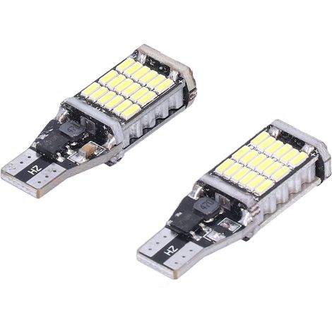 Lot de 2 ampoules LED blanches pour feux de recul et de stationnement de voiture (compatibles avec les modèles T15 et W16W). (1/5)