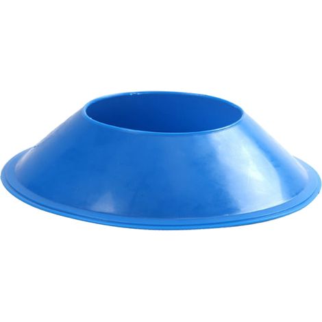 Cône d'entraînement sportif pour football, rugby et vitesse - Marqueur d'espace de piste croisée bleu (1/5)