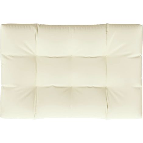 Maison Exclusive - Palettenkissen Creme 120x80x12 cm Stoff