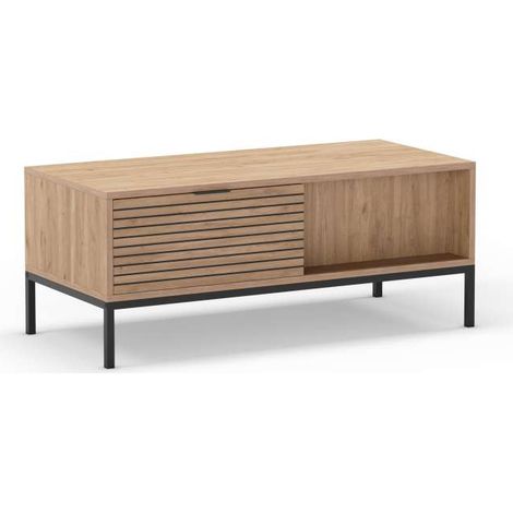 Mesa de centro Md-Enzo acabado roble sepet, 110cm(ancho) 45cm(altura) 55cm(fondo). (1/5)