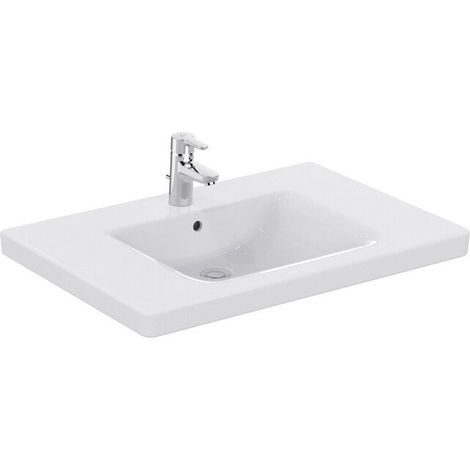 Lavabo CONNECT FREEDOM accessible en fauteuil roulant 800 x 555 x 165 mm blanc IDEAL STANDARD