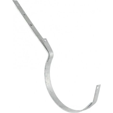 Gancho para canalón Montpellier desviación 25, varilla de acero galvanizado de 25 cm