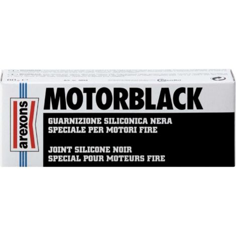 GUARNIZIONE SILICONICA NERA 60GR "MOTORBLACK " AREXONS
