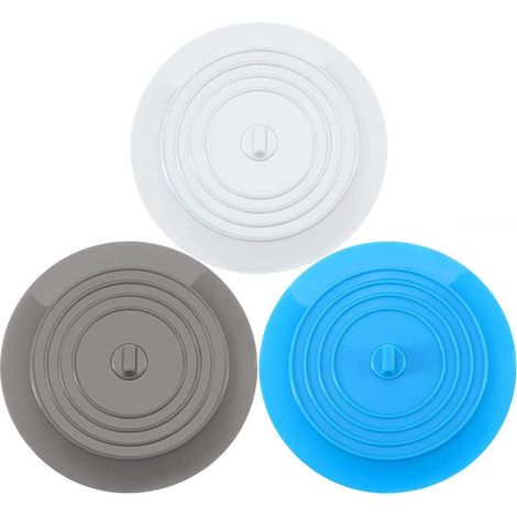 Bouchon de Vidange - Bouchon d'Évier et de Baignoire en Silicone - Universel pour Salle de Bain Cuisine Buanderie - Diamètre 15 cm - Lot de 1 (1/5)