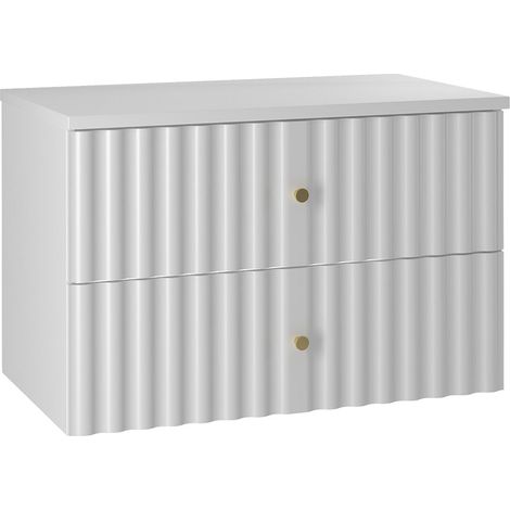 Mueble bajo lavabo 80cm encimera Izae Blanco (1/5)