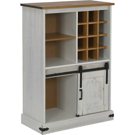 Cantinetta per Vini HALDEN con Portabottiglie&Porta Scorrevole vidaXL (1/5)