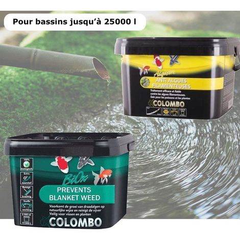 Pack anti algues filamenteuses et oxygène pour bassins de max. 25000 litres (1/4)