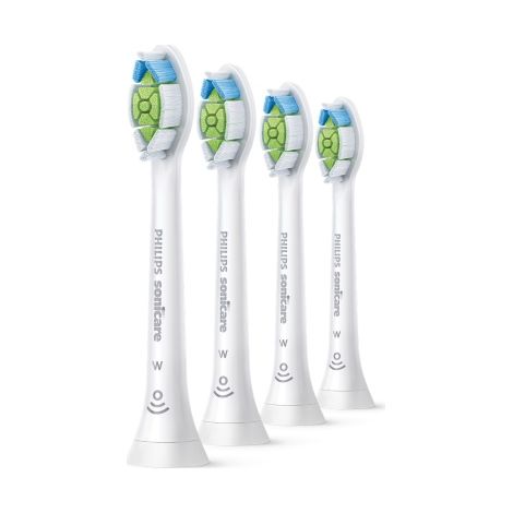 Têtes de brosse à dents sonique Philips Sonicare W2 Optimal White HX6064/87, blanches (1/3)