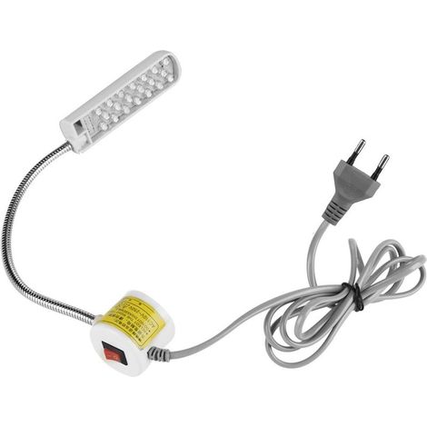 Lampe LED à base magnétique réglable pour machine à coudre, 110V-250V, pièce lumineuse (12) (1/5)