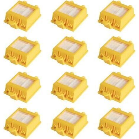BUNTHAUS Lot de 12 Filtres Remplacement Pour iRobot Roomba 700 760 770 772 774 775 776 780 782 785 786 790 Rechange kit d'accessoires Compatible pour iRobot ROOMBA serie 700 (1/4)