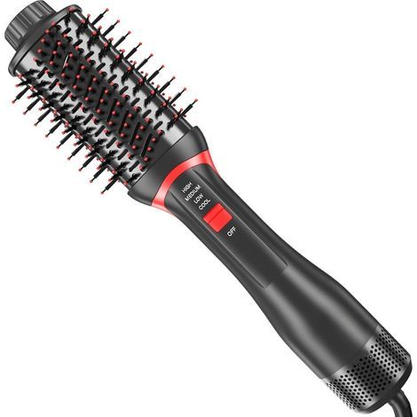Haarglätter, Trockenbürste, Lockenstab, Metall, schwarz (1/5)
