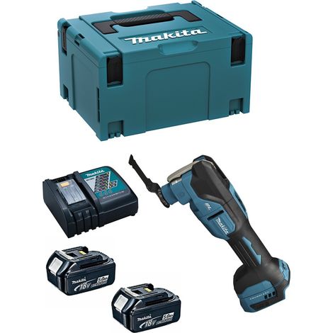 Multi-Herramienta MAKITA DTM53RTJ (2 x 5,0 Ah + DC18RC + MAKPAC 3) (1/5)