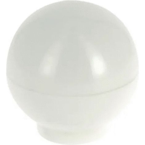 Botón de bola de plástico blanco 30 mm elegante