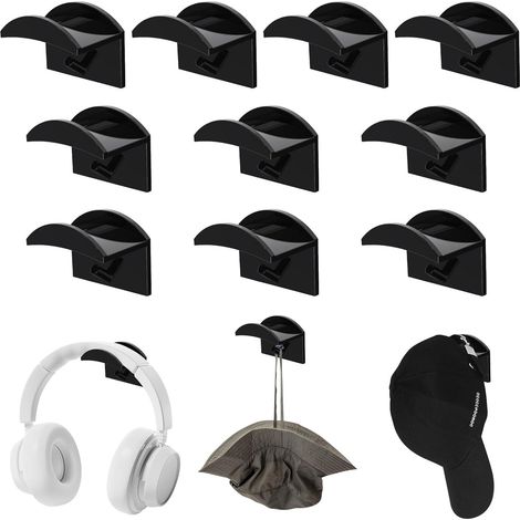 20 Porte-chapeaux pour casquettes de Baseball Crochets à Chapeaux Supports Muraux Perçage (1/4)