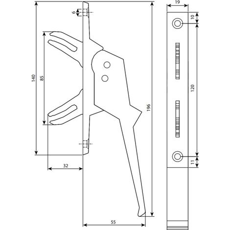 Argenta Manilla de Cremona 520 Aluminio Plata Moderna (1/2)