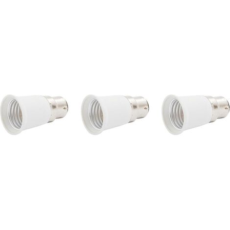 3 x B22 pour E27 lampe lampe poire prise adaptateur Con or (1/2)