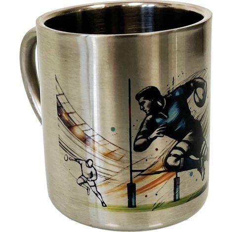 Tasse rugby en inox double paroi 200 ml (1/2)