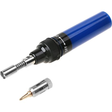Akku-Butangas-Lötbrenner, Lötkolbenpistole, Schweißstift, Werkzeug 1300℃ (Blau) (1/5)