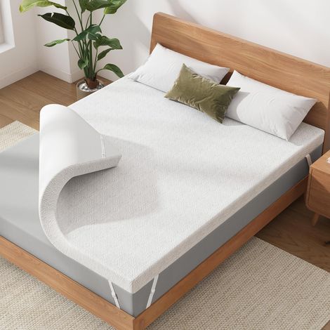 Mattress Topper 63 x 200 cm H2/H3, Memory Form, 8 cm Thickness (1/5)