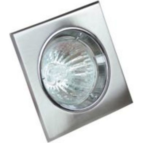 Support de spot carré orientable blanc pour GU10 et MR16 Dim. 80x80mm