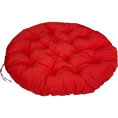 Wasserabweisendes rundes Sitzkissen für Papasan-Sessel 8 cm dickes bequemes Gartenkissen Universell passend für Hängesessel Eiersessel und und Schwarz (1/5)