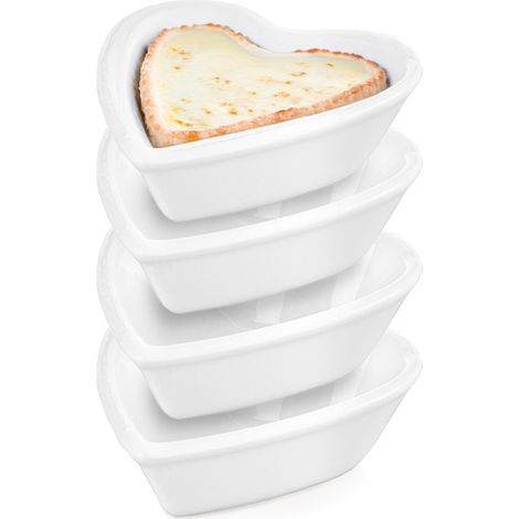 Porzellan-Snackschalen, Dips, Saucen, Vorspeisen 35 ml 4 Stück