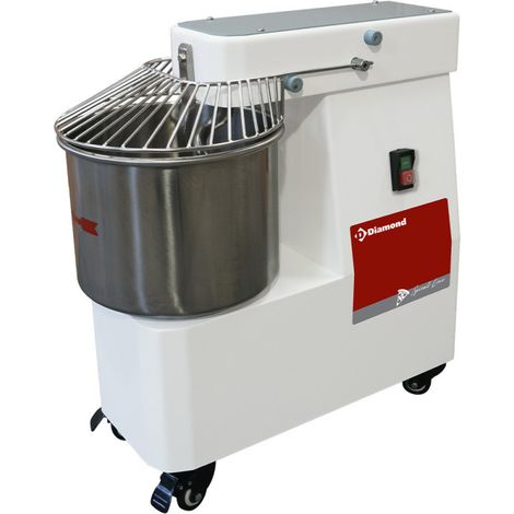 Pétrin à spirale 10 litres - sur roues - Diamond