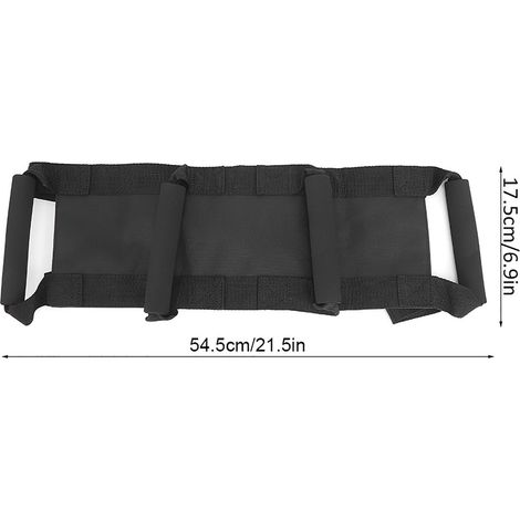 Ceinture de sécurité Oxford réglable pour moto, accessoire de protection en sangle noire (1/5)