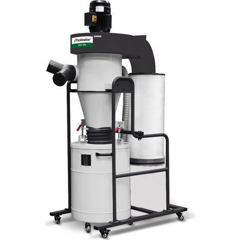 Holzstar – Collecteur de poussière cyclonique 1325m³/h 2,2kW 400V – Système d'aspiration pour copeaux et poussières – Cartouche de filtre efficace - ZAA1353