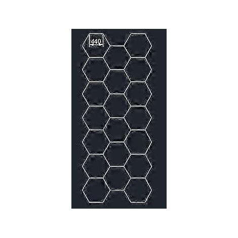 2,2 x 6 m Décoration moderne pour salon de coiffure, éclairage LED hexagonal à faire soi-même, éclairage LED pour atelier de detailing automobile, plafond en nid d'abeille ( ) (1/5)