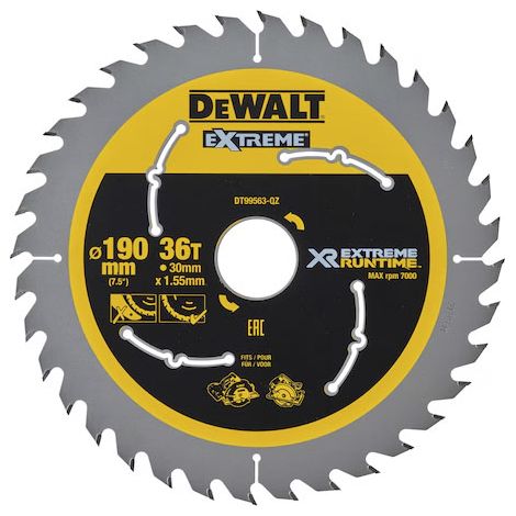 DEWALT DT99563-QZ EXTREME RUNTIME for multi 190mm x 30mm x 36T