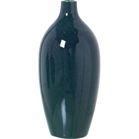Vase en céramique vert foncé °12X27 cm (1/5)