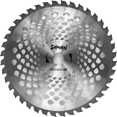 DISCO SAMURAI PER DECESPUGLIATORE 40 DENTI 255