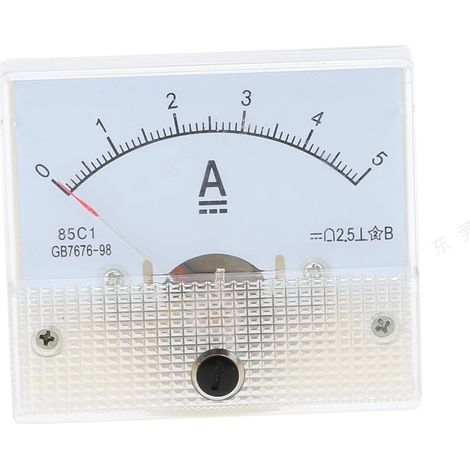 1 Panneau de compteur analogique 85C1, Ampèremètre, Voltmètre, DC, Plastique, Automobile (1/5)