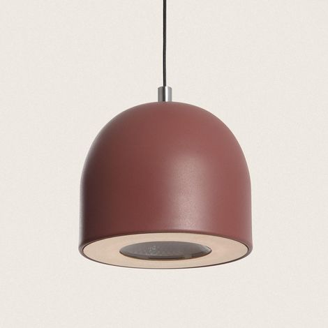 Lámpara Colgante LED 8W Regulable en Altura Metal Arya  Marrón